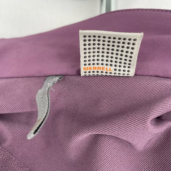 Merrell Purple Softshell Jacket Full Zip Up Hiking Outdoor Coat Gorpcore Size M - Picture 10 of 12